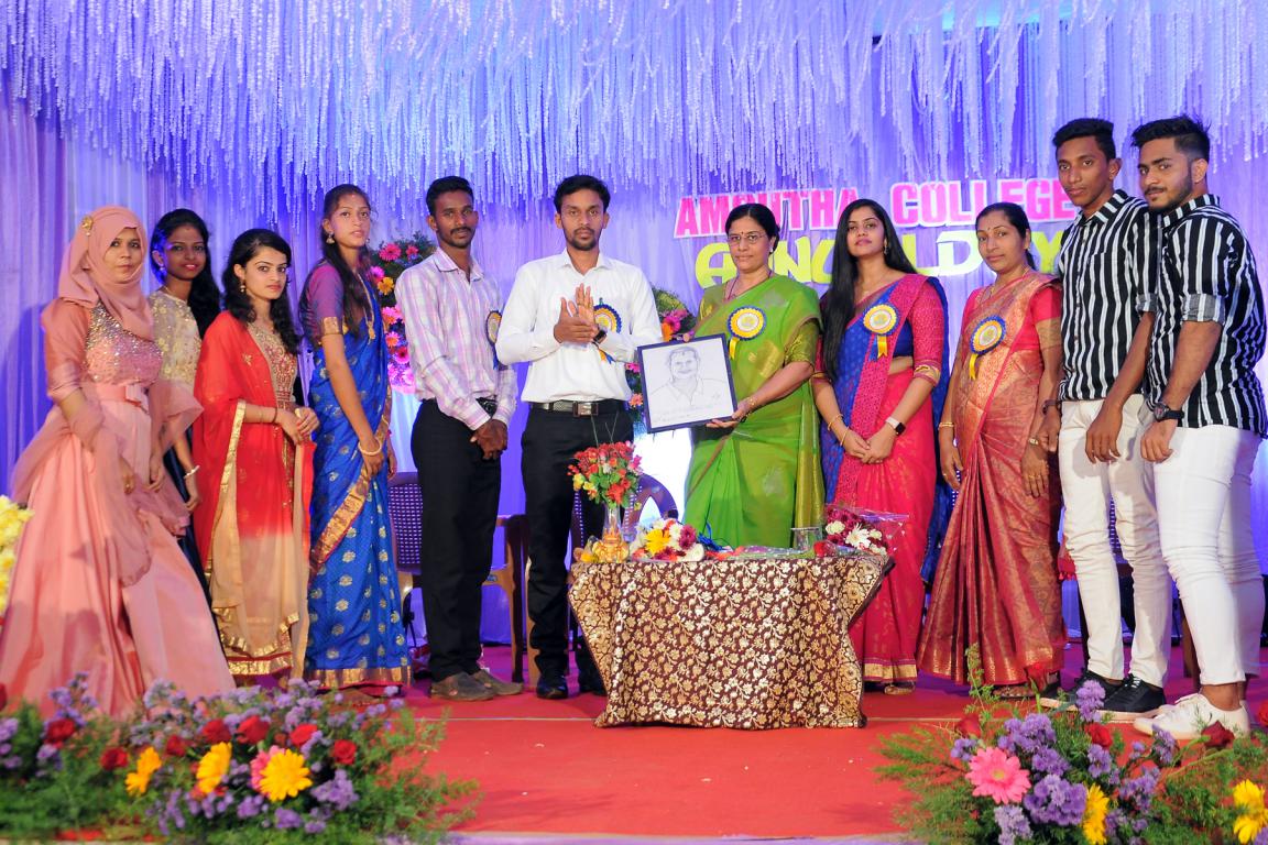 Releasing PORTRAIT of Fonder Director,Amrutha group of colleges Padeel Mangalore